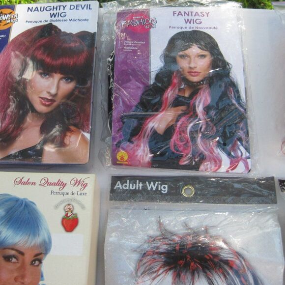 Bundle of 6 Halloween/costume wigs - Picture 2 of 9